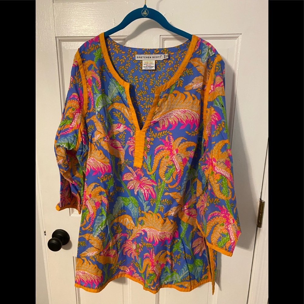 Gretchen Scott Designs Split Neck Tunic Diva Cut